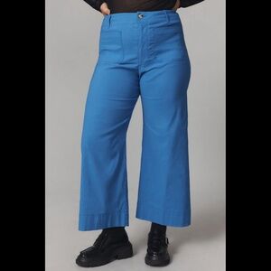 Anthropologie The Colette Cropped Wide-Leg Pants by Maeve